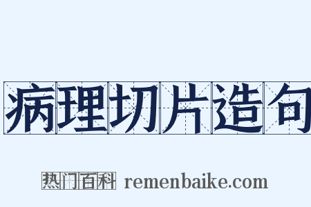 病理切片造句是什么意思的图片